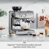 Breville Barista Express Impress Espresso Machine BES876DBL, Damson Blue - Image 3