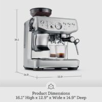 Breville Barista Express Impress Espresso Machine BES876DBL, Damson Blue - Image 8