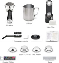 Breville Barista Express Impress Espresso Machine BES876DBL, Damson Blue - Image 2